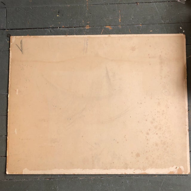 1940’s Original Ralph Nelson Abstract Painting Signed For Sale In Philadelphia - Image 6 of 7