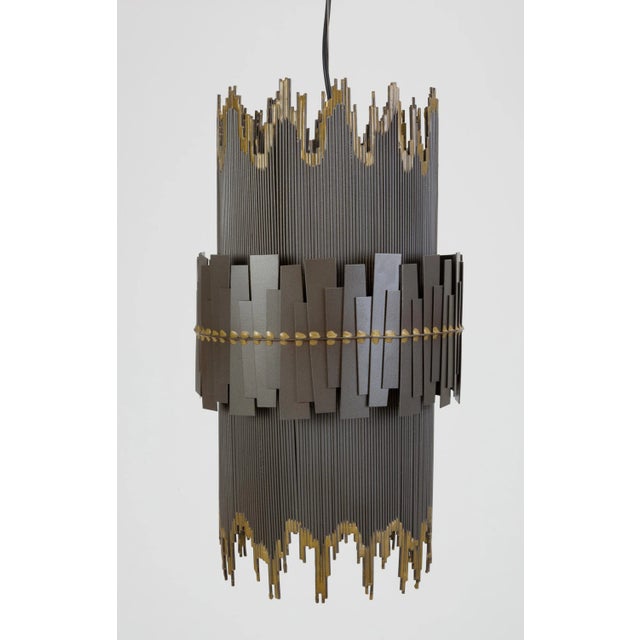 Curtis Jere Brutalist Pendant Lamp For Sale - Image 13 of 13