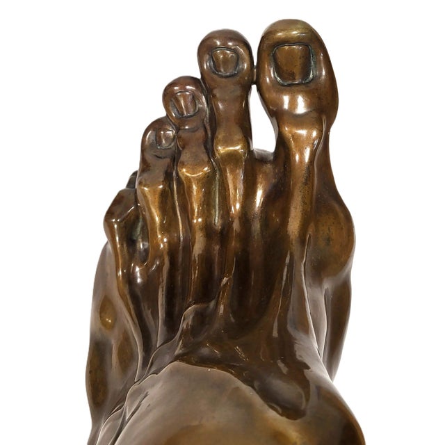Monumental Modern Bronze Sculpture "Foot" by Adam Kurtzman 2/25 For Sale - Image 13 of 17