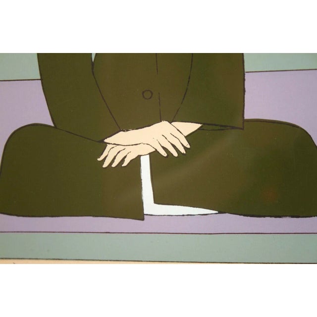 1971 Reflection Signed Modern Realist Serigraph on Paper 2/225 Framed by Will Barnet For Sale - Image 11 of 12