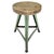 Vintage Industrial Steel & Wood Tripod Stool, 1950s For Sale - Image 11 of 11