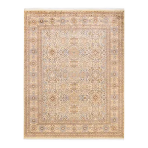 Mogul, One-of-a-Kind Hand-Knotted Area Rug in Ivory, 8' 1" x 10' 2"