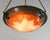 Large French Art Deco Pendant Light by Le Verre Francais Schneider - 1925 Cameo Chandelier France For Sale - Image 9 of 17