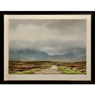 Frank Egginton, The Maamturk Mountains from Recess, Connemara, Ireland, 1970s, Watercolor & Paper, Framed For Sale