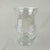 Contemporary Hand Blown Seeded Glass Hurricane Vase Swirl Ribbon Detail Clear 9" For Sale - Image 3 of 11