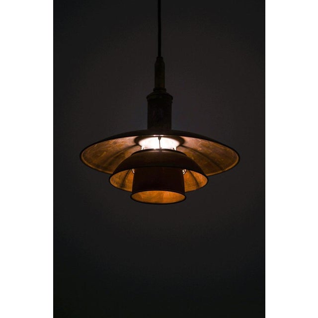Early Ceiling Lamp in Copper and Brass from Poul Henningsen, 1930s For Sale - Image 3 of 9