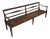 Large Antique Bench with Armrests For Sale