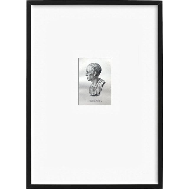 19th Century Framed 19th Century French Portrait Etchings - Set of 20 For Sale - Image 5 of 11