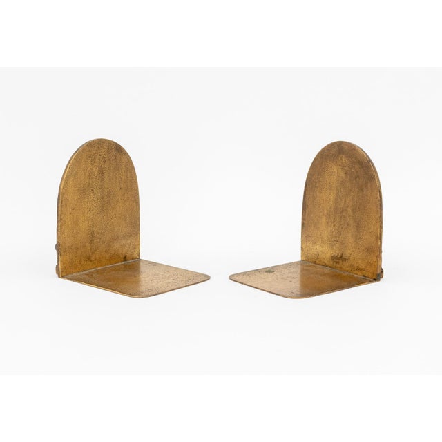 Early 20th Century Tiffany Studios Buddha Gilt Bronze Bookends, Pair For Sale - Image 5 of 9