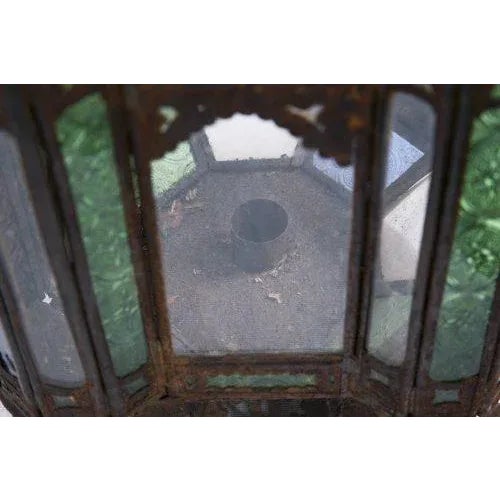 Glass Mid-Century Ottoman Lantern For Sale - Image 7 of 9