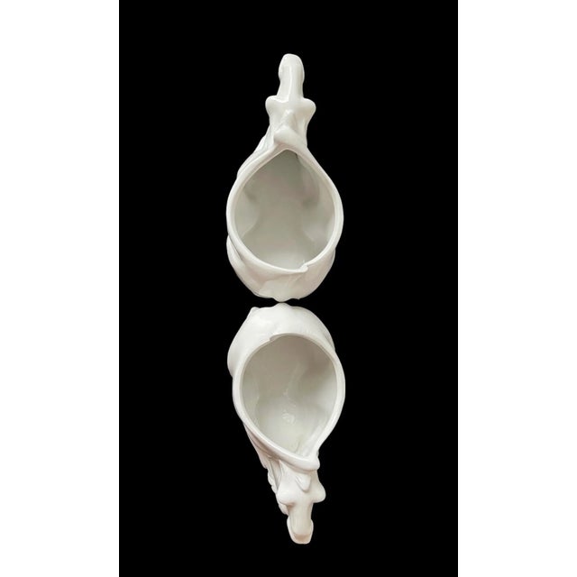 Glazed Porcelain Camel Open Back Vessels - a Pair For Sale - Image 11 of 13