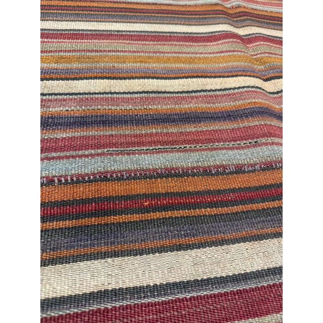 1980s Vintage Swedish Flatweave Kilim Area Rug - 7x9 For Sale - Image 9 of 9