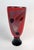 Art glass vase featuring an abstract face. Signed and dated 2002 on the bottom.
