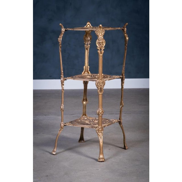 Decorative Metal Pedestal, Italy, 1960s For Sale - Image 4 of 7