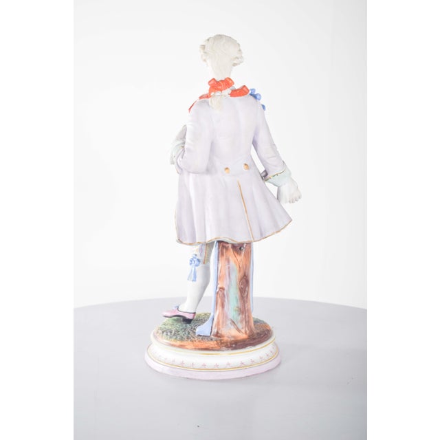 Dresden Porcelain Sculptures, 1910, Set of 2 For Sale - Image 4 of 17