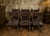 Renaissance Chairs in Oak and Leather, 1920s, Set of 6 For Sale - Image 4 of 6