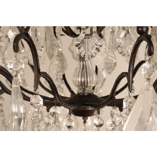 Versailles Style Crystal And Bronze Chandelier For Sale - Image 10 of 18