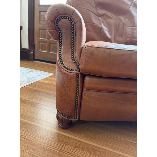 Bradington Young Bradington Young Leather Recliner For Sale - Image 4 of 11