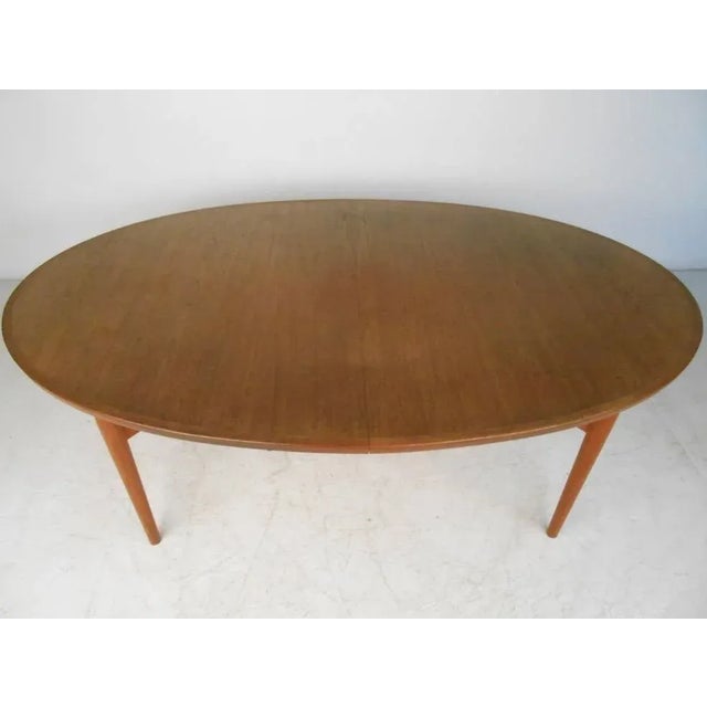 Wood Mid 20th Century Arne Vodder Teak Dining Set with Eight Chairs for Sibast For Sale - Image 7 of 10