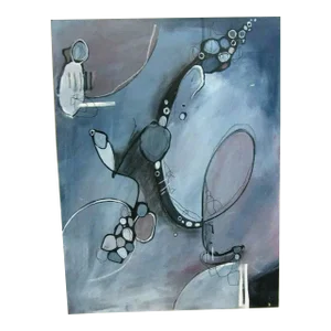 1990s Modernist Abstract Painting by Gloria T. Roberts