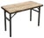 Folding Table in Metal & Teak For Sale
