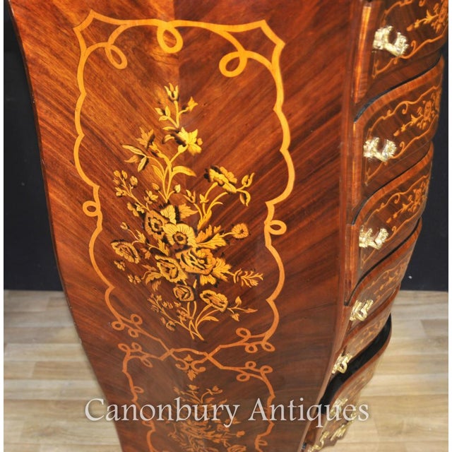 French Empire Bombe Chests and Drawers For Sale - Image 4 of 9