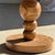 Coffee Table in Suar Wood with Central Pedestal Base and Spheres For Sale - Image 10 of 13