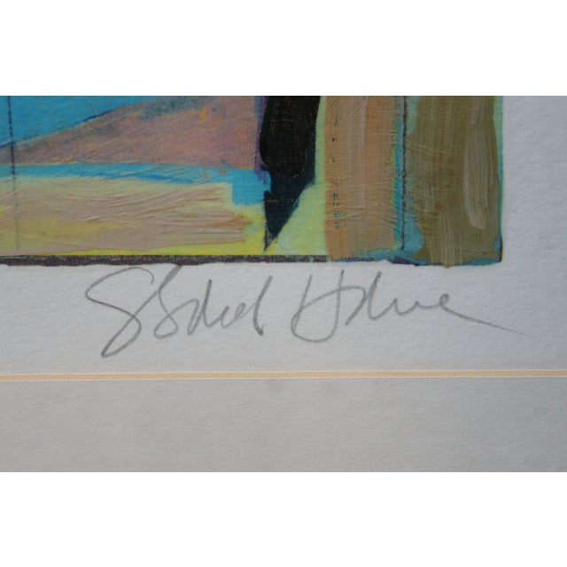 Sculpture Materials Late 20th Century Starlie Sokol Hohne 1/1 Abstract Geometric Expressionist Mixed Media Art, Framed For Sale - Image 7 of 12