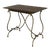 19th French Bistro Table With Iron Lyre Legs & Wood Top With Drawer For Sale