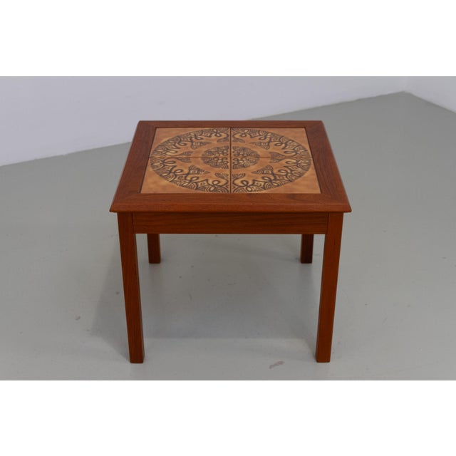 1960s Danish Teak and Tile Side Table, 1960s For Sale - Image 5 of 16