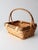 Wood Vintage Wicker Basket For Sale - Image 7 of 10