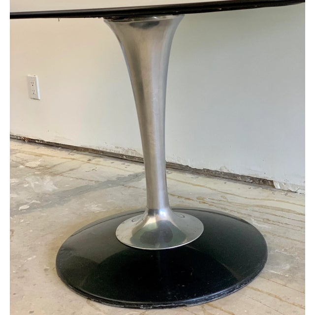 Mid-Century Modern Chromcraft Tulip Table Smoked Glass For Sale - Image 3 of 6