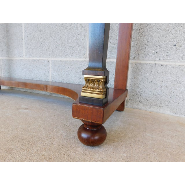 Fine Arts Furniture NeoClassical Regency Revival Marble Top Console Table 32"w For Sale - Image 10 of 13