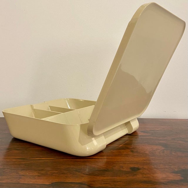 Cream Beauty Box by Makio Hasuike for Gedy, 1970s For Sale - Image 8 of 10