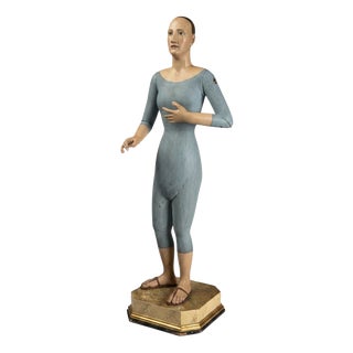 Unknown, Articulated Santos Figure (Female Saint), 1750, Poplar For Sale