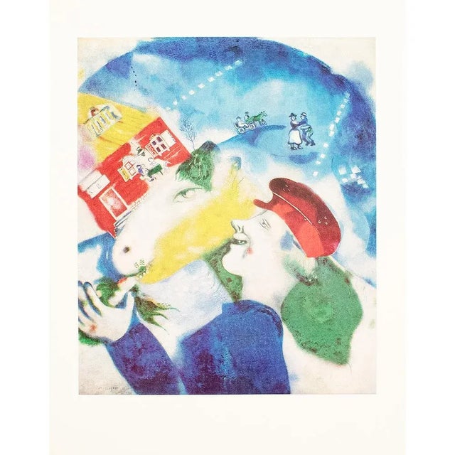 1972 After Marc Chagall "Peasant Life", Full-Color Parisian Print For Sale In Dallas - Image 6 of 7