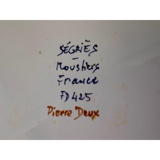 1990s French Country Pierre Deux Hot Air Balloon Handpainted Platter by Segries Moushers For Sale - Image 17 of 18