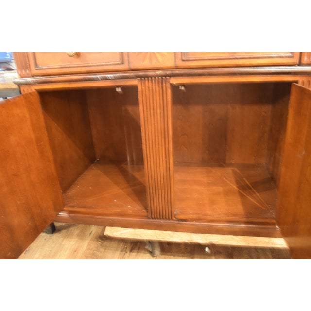 Traditional Inlay Server / Accent Cabinet – Marquetry Detailing For Sale - Image 9 of 9