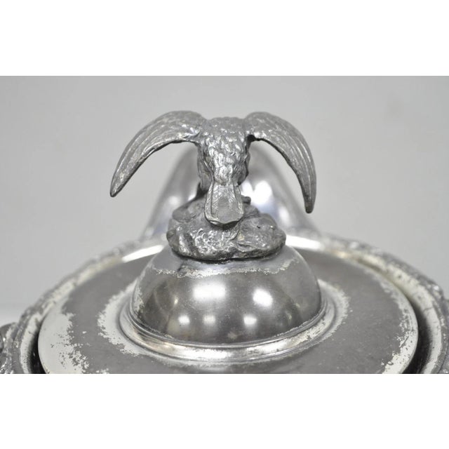 Antique American Victorian E. Kaufmann Figural Coffee Pot Water Pitcher W/ Eagle For Sale - Image 12 of 18