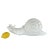 White 1970s Large Italian Mid-Century White Ceramic Snail For Sale - Image 8 of 10
