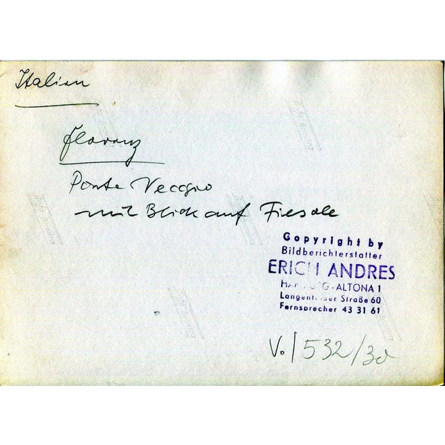 1950s Florence Ponte Vecchio Italy, 1954 For Sale - Image 5 of 6