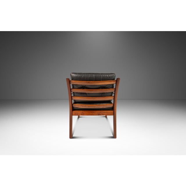 Mid-Century Danish Modern Model 806 Lounge Chair in Rosewood & Leather Attributed to Fredrik Kayser for Vatne Møbler, Norway, C. 1960s For Sale In Orlando - Image 6 of 18