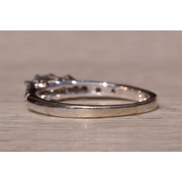 1990s The Stars Road: Justin Ashley Signed White Gold Three Diamond Ring For Sale - Image 5 of 10