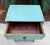 Distressed Turquoise One Drawer Small End Table Nightstand Cabinet For Sale - Image 4 of 12
