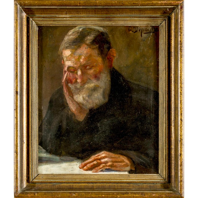 Portrait Composition, 1800s, Oil Painting on Panel, Framed For Sale - Image 11 of 14