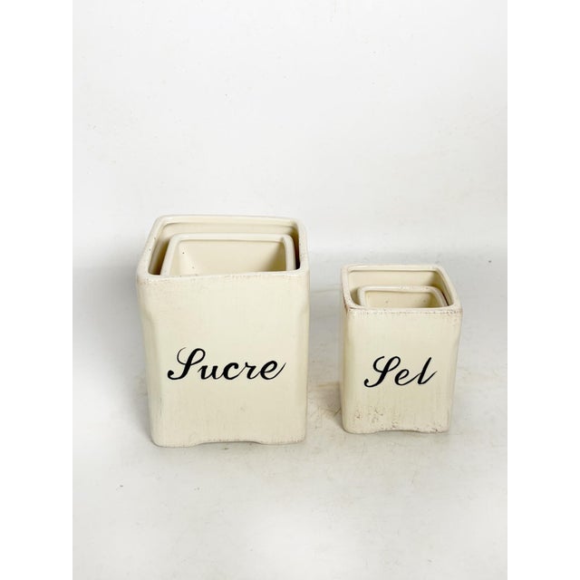 Ceramic Ceramic Spices Boxes, France, 1960s, Set of 4 For Sale - Image 7 of 10