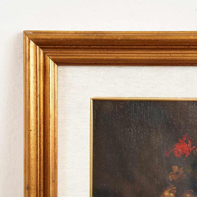 Artwork Attributed to Elisabetta Marchioni, Flower Vase Oil on Canvas