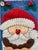 Vintage Crazy Mountain Imports "Porch & Parlour" Felt Christmas Stocking - Primitive Folk Art Santa, Reindeer & Bear Excellent Condition For Sale - Image 9 of 13
