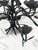 Rustic Handcrafted Wrought Iron Floral Candle Chandelier, 1990s For Sale - Image 3 of 7
