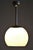 Bauhaus Chandelier in Chrome-Plated Steel and Opaline Glass, Czech, 1930s For Sale - Image 6 of 8